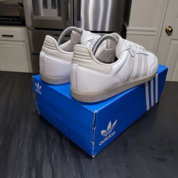 Adidas Samba Men's Sz 9.5/Women's Sz 10.5 OG Trainers in White and Grey JI3206 - Picture 5 of 16